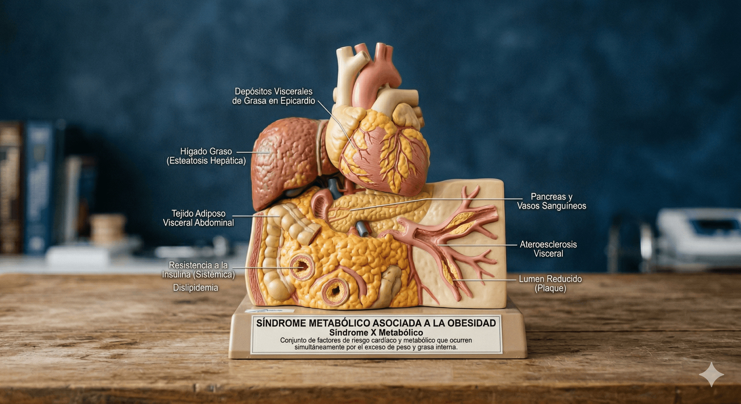 SÍNDROME METABÓLICO (DIABETES, HIPERTENSIÓN, DISLIPIDEMIA, HÍGADO GRASO, ENFERMEDAD RENAL) ASOCIADO A LA OBESIDAD