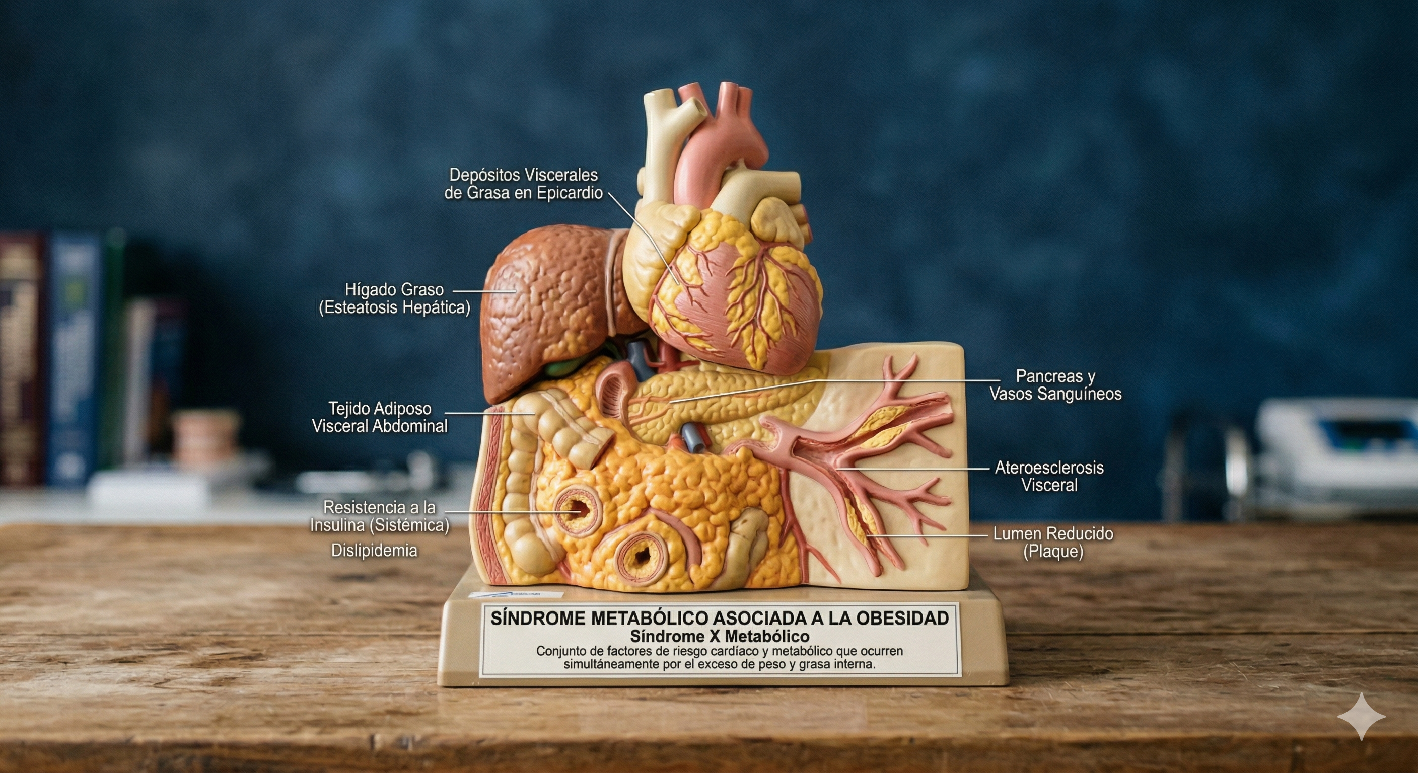 SÍNDROME METABÓLICO (DIABETES, HIPERTENSIÓN, DISLIPIDEMIA, HÍGADO GRASO, ENFERMEDAD RENAL) ASOCIADO A LA OBESIDAD